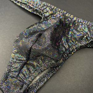 Shiny Metallic Disco Ball Men’s Pouch Thong Bikini - Medium